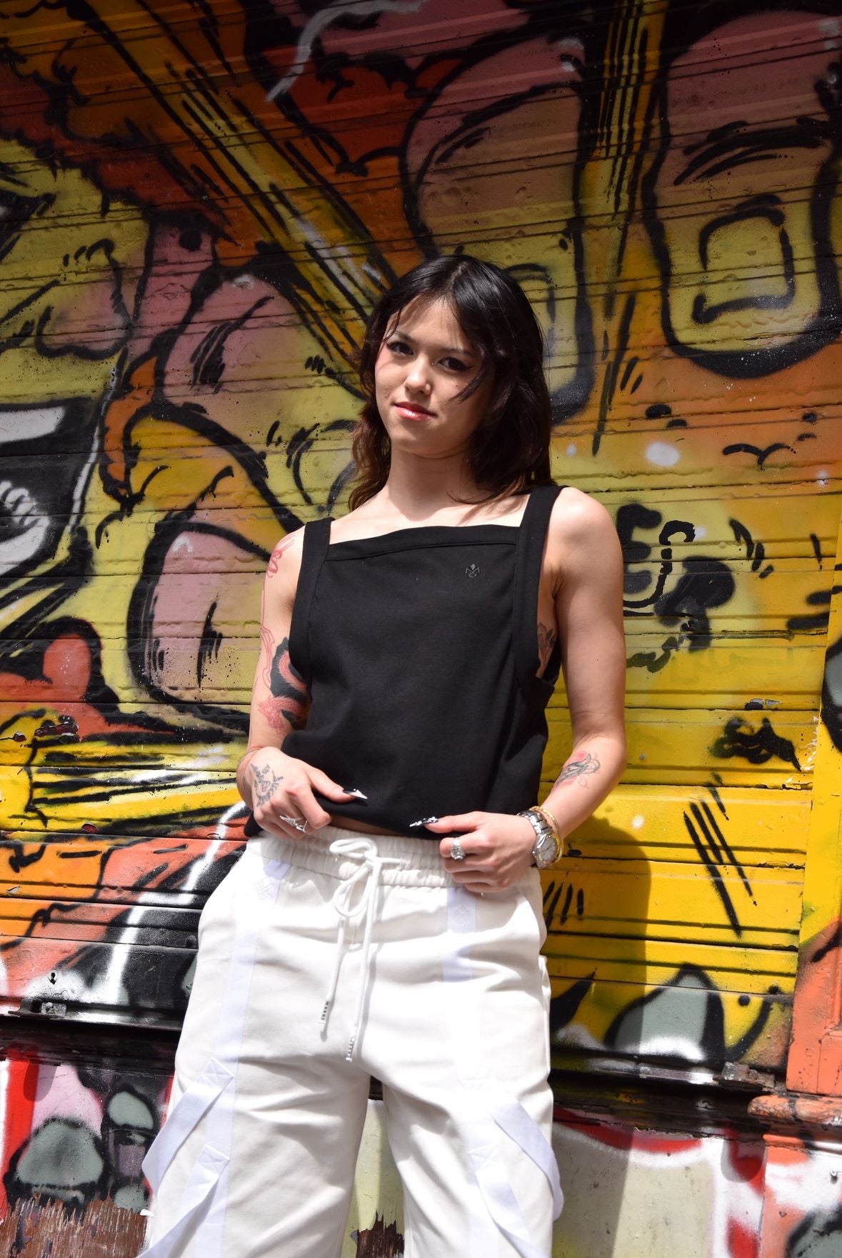 Camiseta de tirantes SQUARE Negra