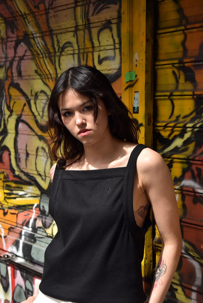 Camiseta de tirantes SQUARE Negra