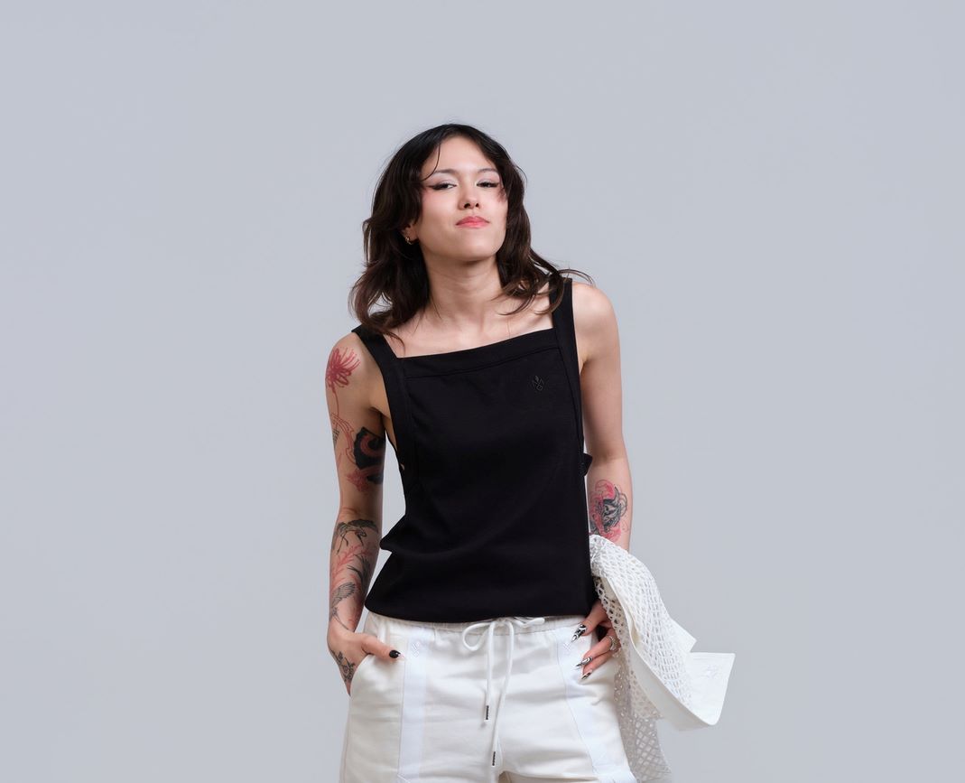 Camiseta de tirantes SQUARE Negra