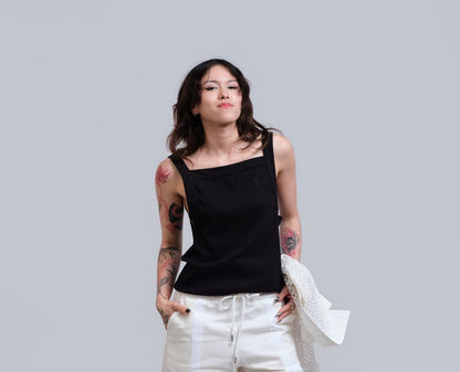 Camiseta de tirantes SQUARE Negra