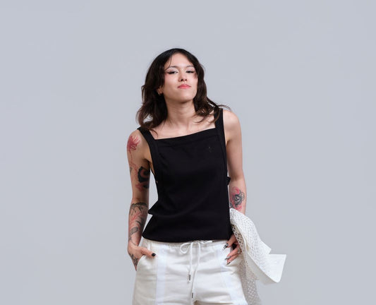 Camiseta de tirantes SQUARE Negra