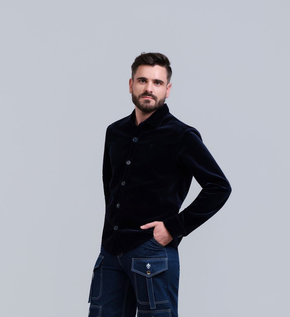 LANGFORD Navy Shirt