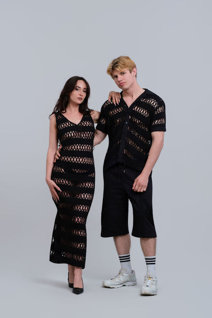 ECLIPSE Black Short-sleeved Shirt